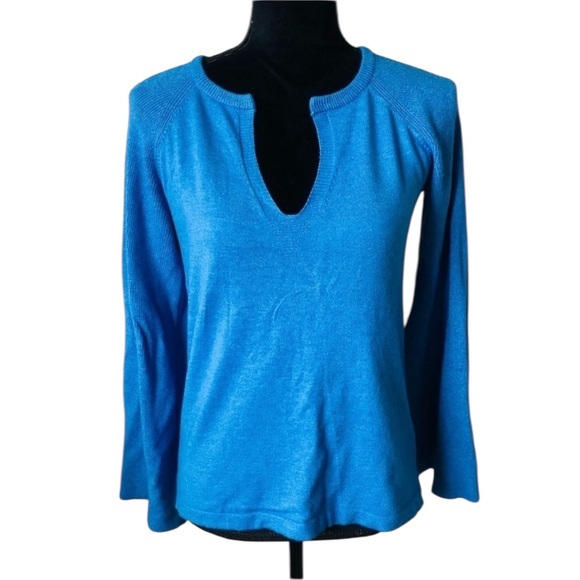 Vici Sweaters - VICI Miss Look Women’s Blue Bell Sleeve Light Knit Sweater Large
